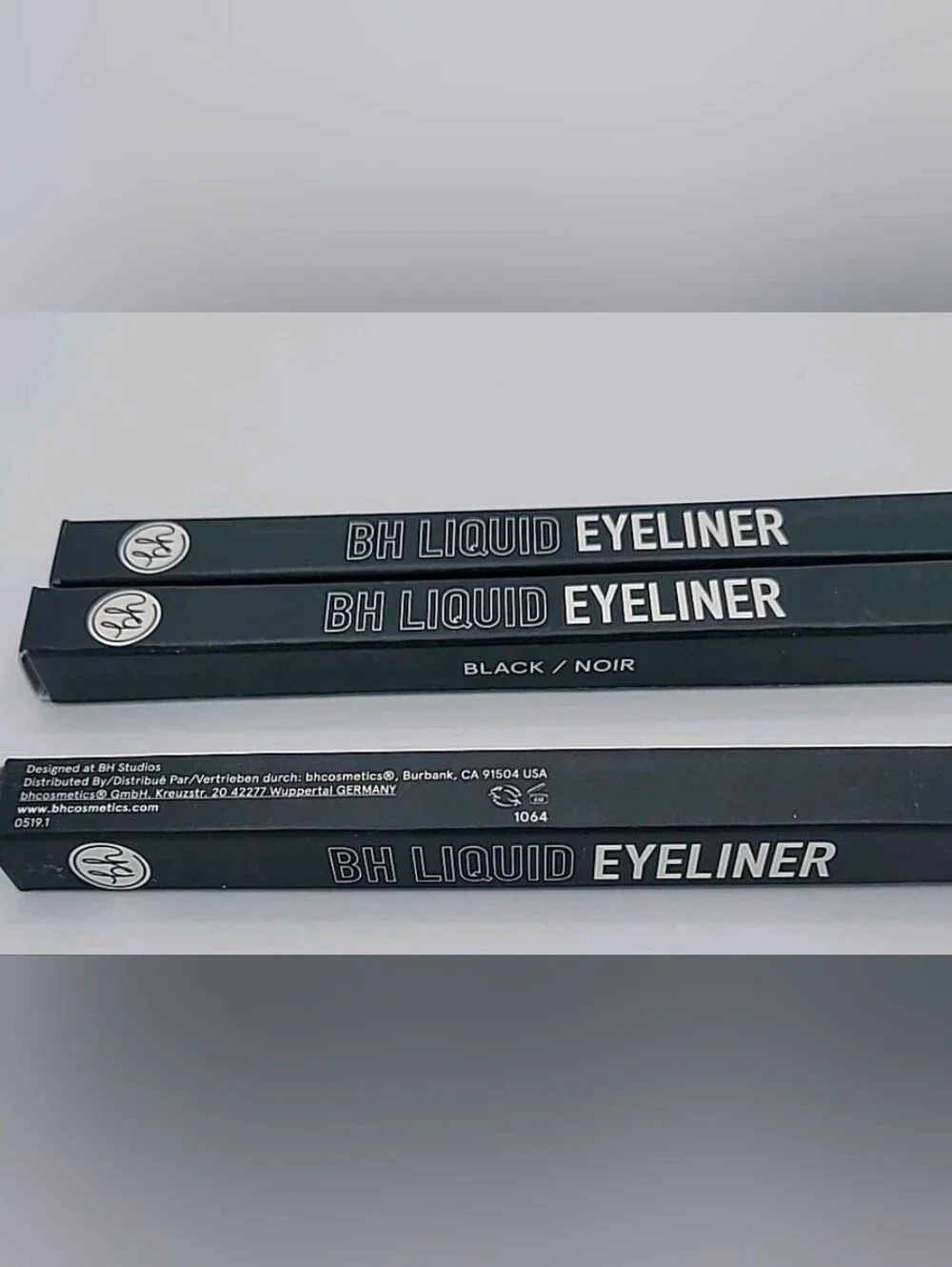 NIB 3x BH Cosmetics Liquid Eye Liner Pen Black 0.4 oz  Each